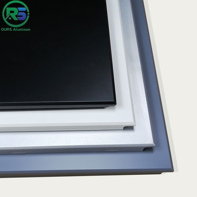 Black Suspended Metal Ceiling Tiles Pvdf Coating 600mm*1200mm