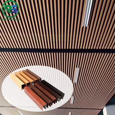 Indoor/Outdoor Suspended Metal Ceiling in Wine Red for Versatile Usage and Application