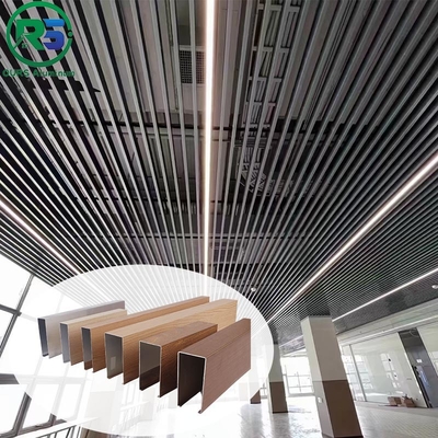 Indoor/Outdoor Suspended Metal Ceiling in Wine Red for Versatile Usage and Application